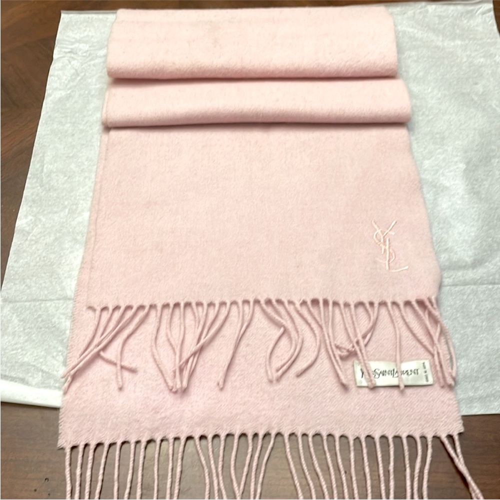Authentic YSL Yves Saint Laurent 100% Wool Scarf
